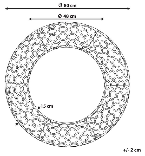 Nástenné zrkadlo oválne zlaté ø 80 cm nástenný doplnok eklektický štýl obývacia izba