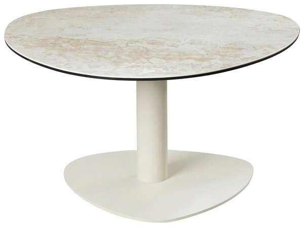 KONFERENČNÝ STOLÍK, taupe, sivobiela, kov, sklo, keramika, 74/74/38 cm Belluti - Stolíky do obývačky