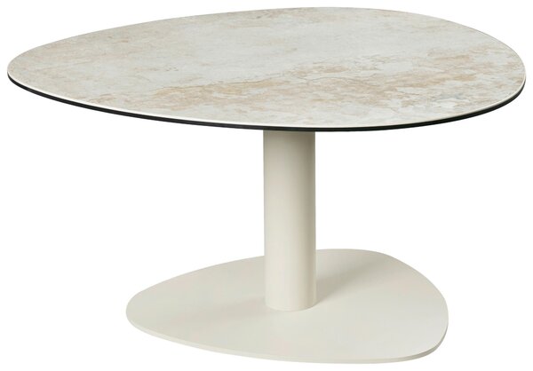 KONFERENČNÝ STOLÍK, taupe, sivobiela, kov, sklo, keramika, 74/74/38 cm Belluti - Stolíky do obývačky