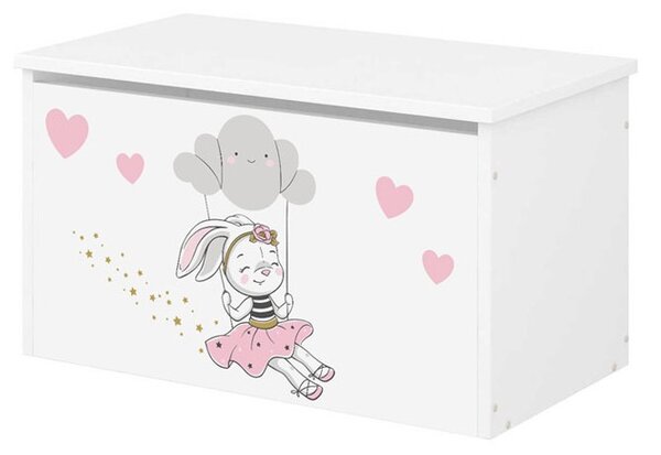 Baby Boo box na hračky biely Zajačik