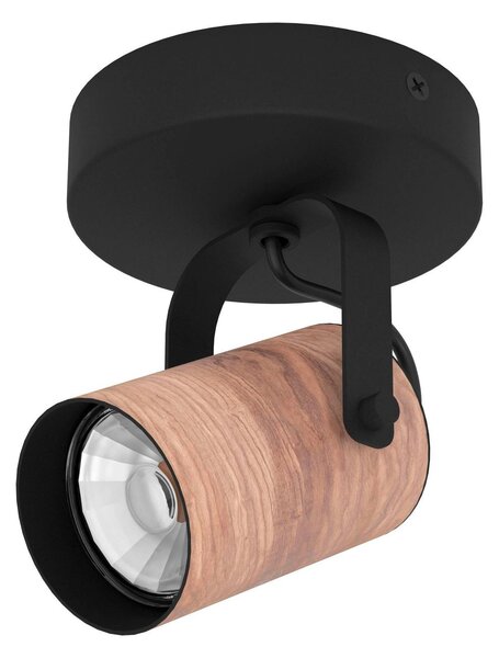 EGLO 900436 CAYUCA nástenné bodové svietidlo/spot 1xGU10 čierna, drevo