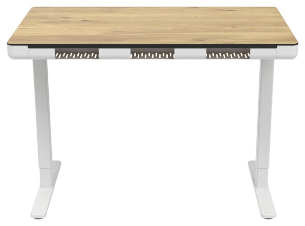 PÍSACÍ STÔL, biela, dub artisan, 120/70/73-118 cm Xora - Kancelárske stoly