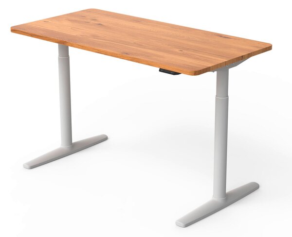 PÍSACÍ STÔL, farba duba, 140/70/71-116 cm Xora - Kancelárske stoly