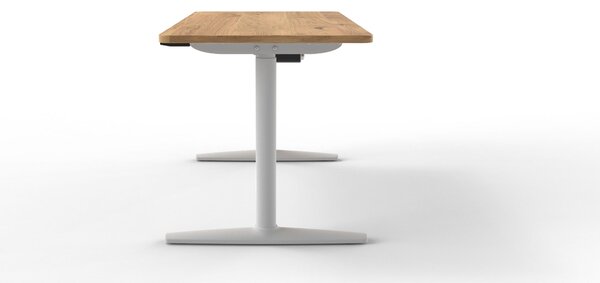PÍSACÍ STÔL, farba duba, 140/70/71-116 cm Xora - Kancelárske stoly