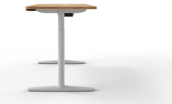 PÍSACÍ STÔL, farba duba, 140/70/71-116 cm Xora - Kancelárske stoly