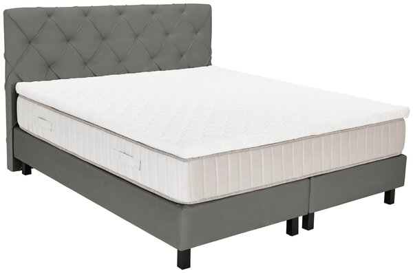 BOXSPRINGOVÁ POSTEĽ, 180/200 cm, sivá Esposa - Postele
