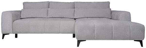 ROHOVÁ SEDAČKA, textil, strieborná Hom`in - Sedačky