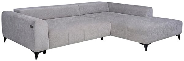 ROHOVÁ SEDAČKA, textil, strieborná Hom`in - Sedačky