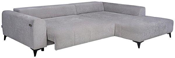 ROHOVÁ SEDAČKA, textil, strieborná Hom`in - Sedačky