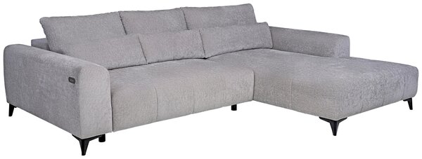 ROHOVÁ SEDAČKA, textil, strieborná Hom`in - Sedačky