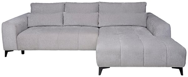 ROHOVÁ SEDAČKA, textil, strieborná Hom`in - Sedačky