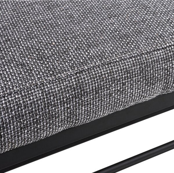 LAVICA NA TOPÁNKY, čierna, tmavosivá, 80/52/30 cm Carryhome - Skrine, regály & police na topánky