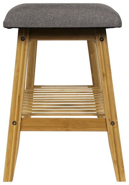 LAVICA NA TOPÁNKY, sivá, prírodná farba, 90/45/30 cm Carryhome - Skrine, regály & police na topánky