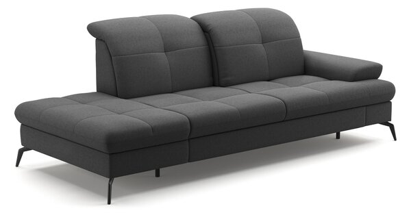 LEŇOŠKA, textil, tmavosivá Sit & More - Online Only obývacie izby, Online Only