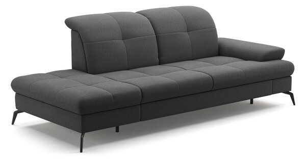 LEŇOŠKA, textil, tmavosivá Sit & More - Online Only obývacie izby, Online Only