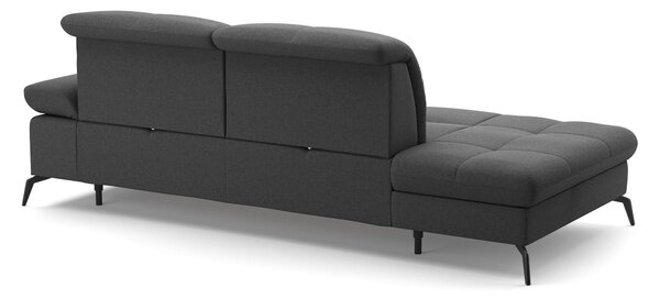 LEŇOŠKA, textil, tmavosivá Sit & More - Online Only obývacie izby, Online Only