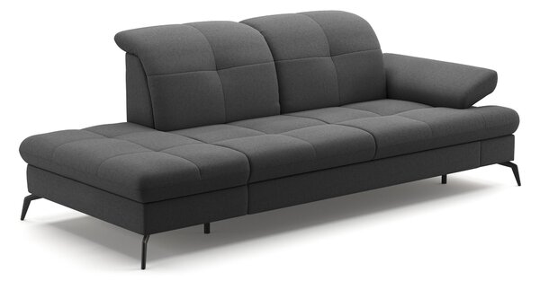 LEŇOŠKA, textil, tmavosivá Sit & More - Online Only obývacie izby, Online Only