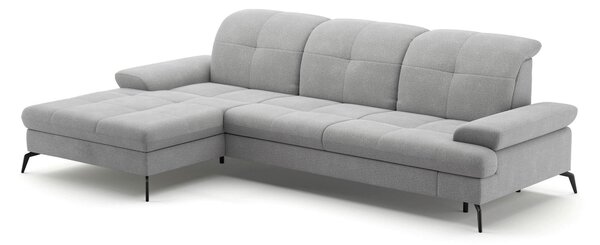 ROHOVÁ SEDAČKA, textil, svetlosivá Sit & More - Sedačky, Online Only