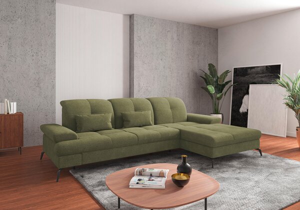 ROHOVÁ SEDAČKA, textil, svetlozelená Sit & More - Sedačky, Online Only