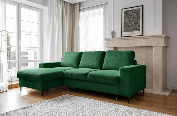 ROHOVÁ SEDAČKA, textil, smaragdovozelená MID.YOU - Sedačky, Online Only