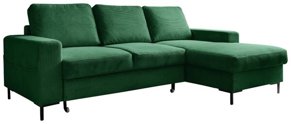 ROHOVÁ SEDAČKA, textil, smaragdovozelená MID.YOU - Sedačky, Online Only