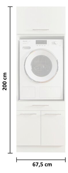 SKRINKA NA PRÁČKU, antracitová, 67,5/200/67,5 cm - Skrine do chodby, Online Only