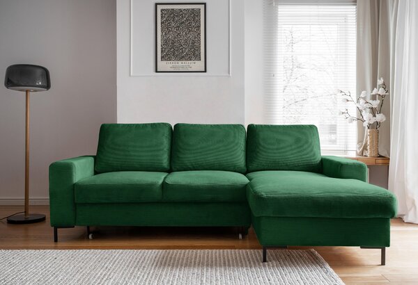 ROHOVÁ SEDAČKA, textil, smaragdovozelená MID.YOU - Sedačky, Online Only