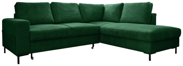 ROHOVÁ SEDAČKA, textil, smaragdovozelená MID.YOU - Sedačky, Online Only