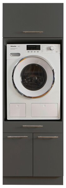 SKRINKA NA PRÁČKU, antracitová, 67,5/200/67,5 cm - Skrine do chodby, Online Only