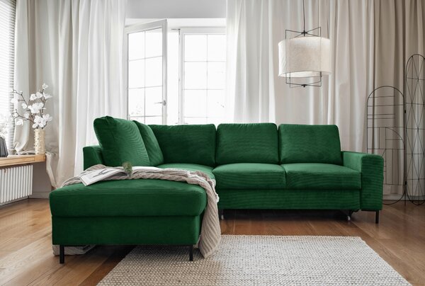 ROHOVÁ SEDAČKA, textil, smaragdovozelená MID.YOU - Sedačky, Online Only