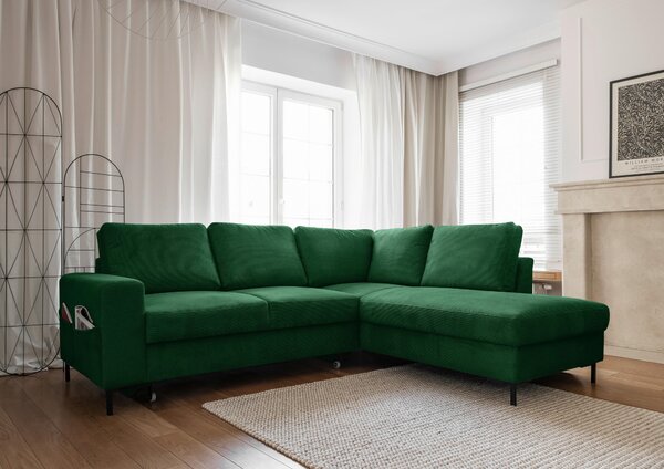 ROHOVÁ SEDAČKA, textil, smaragdovozelená MID.YOU - Sedačky, Online Only
