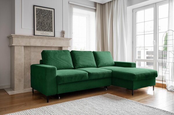 ROHOVÁ SEDAČKA, textil, smaragdovozelená MID.YOU - Sedačky, Online Only