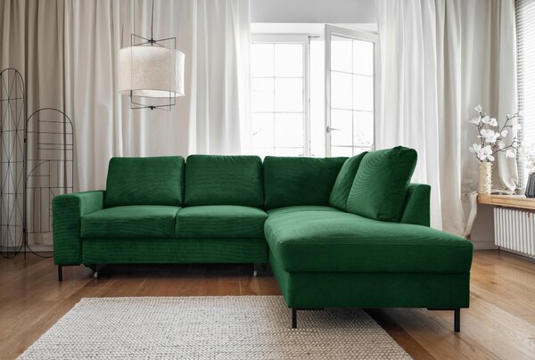 ROHOVÁ SEDAČKA, textil, smaragdovozelená MID.YOU - Sedačky, Online Only