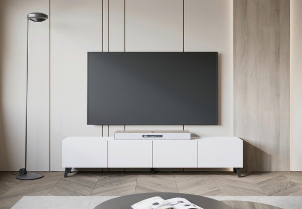 NÍZKA KOMODA, biela, 190/40/32 cm P & B - TV nábytok, Online Only