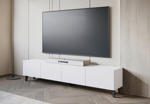 NÍZKA KOMODA, biela, 190/40/32 cm P & B - TV nábytok, Online Only