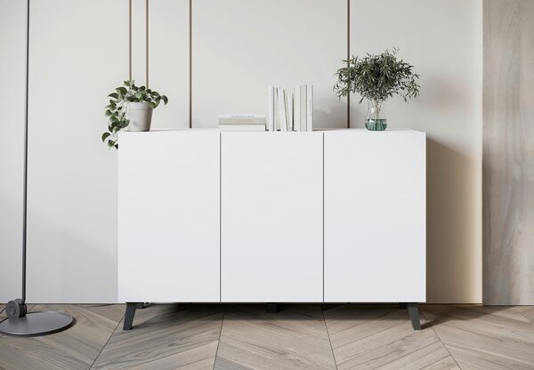 ŠIROKÁ KOMODA, biela, 120/76/39 cm P & B - Online Only drobný nábytok, Online Only