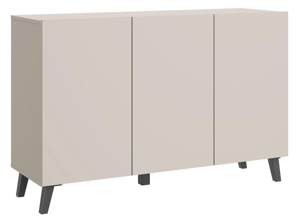ŠIROKÁ KOMODA, béžová, kašmírová, 120/76/39 cm P & B - Online Only drobný nábytok, Online Only