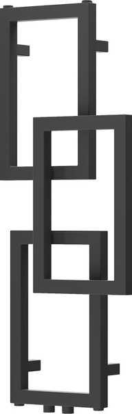 Mexen Grid, dekoratívny kúpeľňový radiátor 870 x 360 mm, 209 W, grafitová, W215-0870-360-00-66