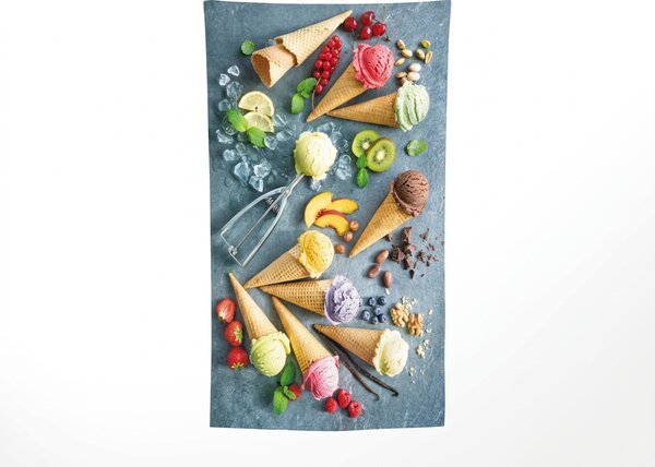 Rýchloschnúca XXL plážová osuška GELATTO farebná 150 x 210 cm, 100% mikrovlákno