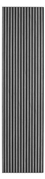 Drevený akustický panel, 2400 x 600 mm, B2BP009, dub grafitový