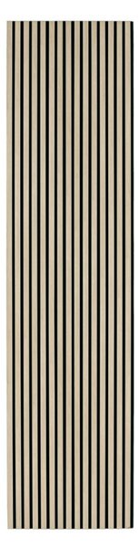 Drevený akustický panel, 2400 x 600 mm, B2BP006, balenie 5 ks, dub morený