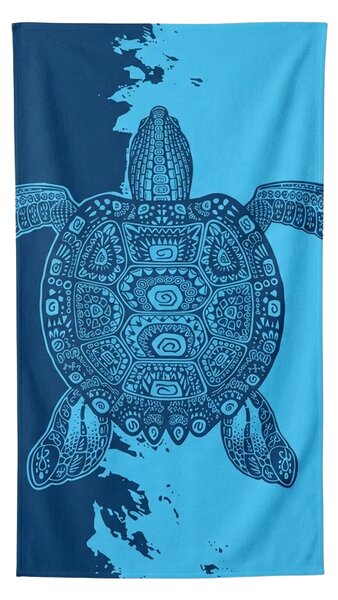 Rýchloschnúca XXL plážová osuška OCEVA modrá 150 x 210 cm, 100% mikrovlákno