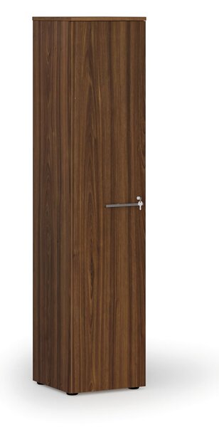 Úzka kancelárska skriňa PRIMO WOOD, 1781 x 400 x 420 mm, orech