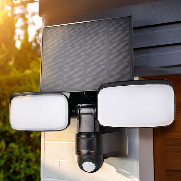 SOLIGHT LED solárne osvetlenie so senzorom 9W 850lm 4000K Li-Ion IP54