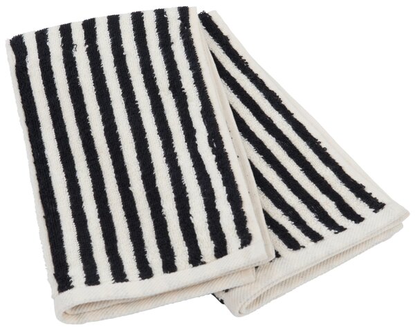 SADA UTERÁKOV PRE HOSTÍ, 30/50 cm, čierna, écru Dieter Knoll - Kúpeľňový textil