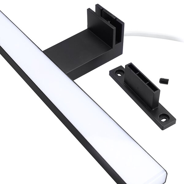 SOLIGHT LED kúpeľňové osvetlenie nad zrkadlo 3v1 12W 780lm 4000K IP44 60cm čierna