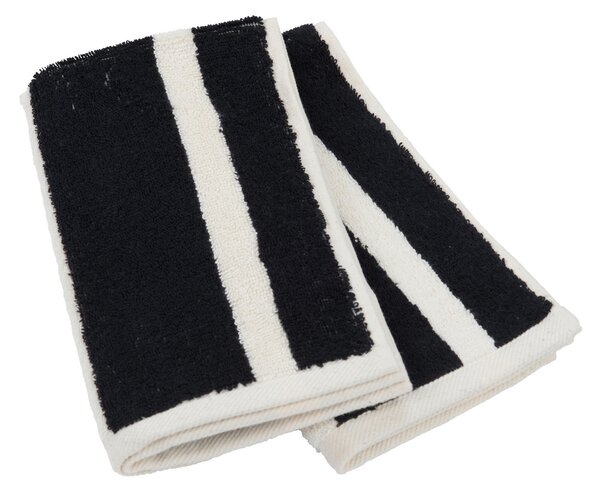 SADA UTERÁKOV PRE HOSTÍ, 30/50 cm, čierna, écru Dieter Knoll - Kúpeľňový textil