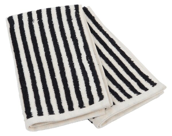 SADA UTERÁKOV PRE HOSTÍ, 30/50 cm, čierna, écru Dieter Knoll - Kúpeľňový textil