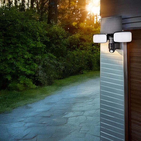 SOLIGHT LED solárne osvetlenie so senzorom 9W 850lm 4000K Li-Ion IP54