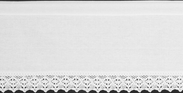 KRÁTKA ZÁCLONA NA PÁSKE CLARIE 150X30 CM BIELA